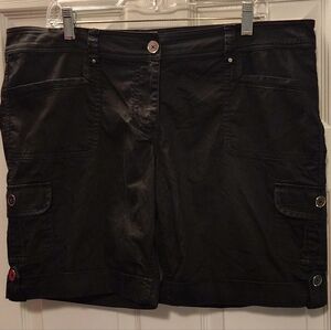 White House Black Market Shorts • Roll Hem • Utility Style Side Pockets Size 14